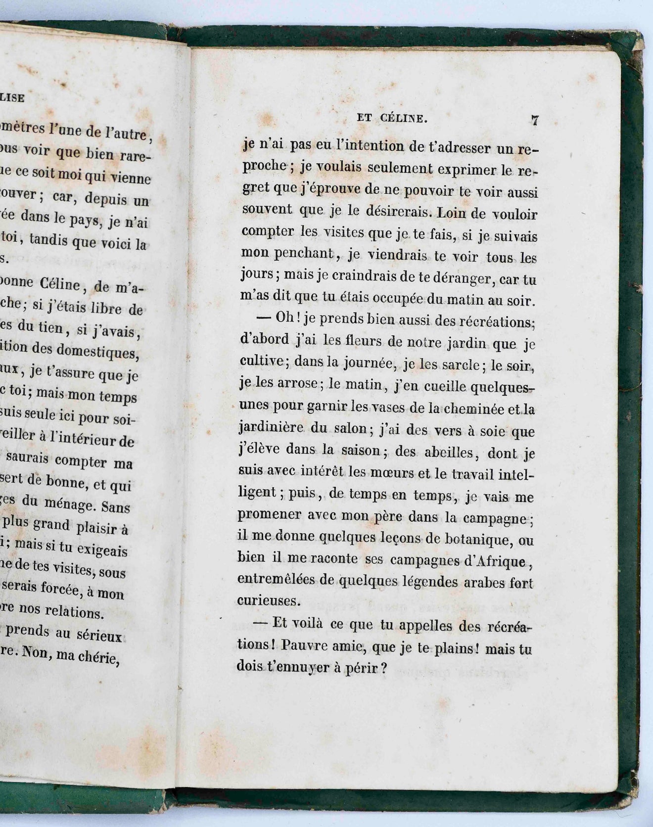 Elise et Celine cartonnage book, French