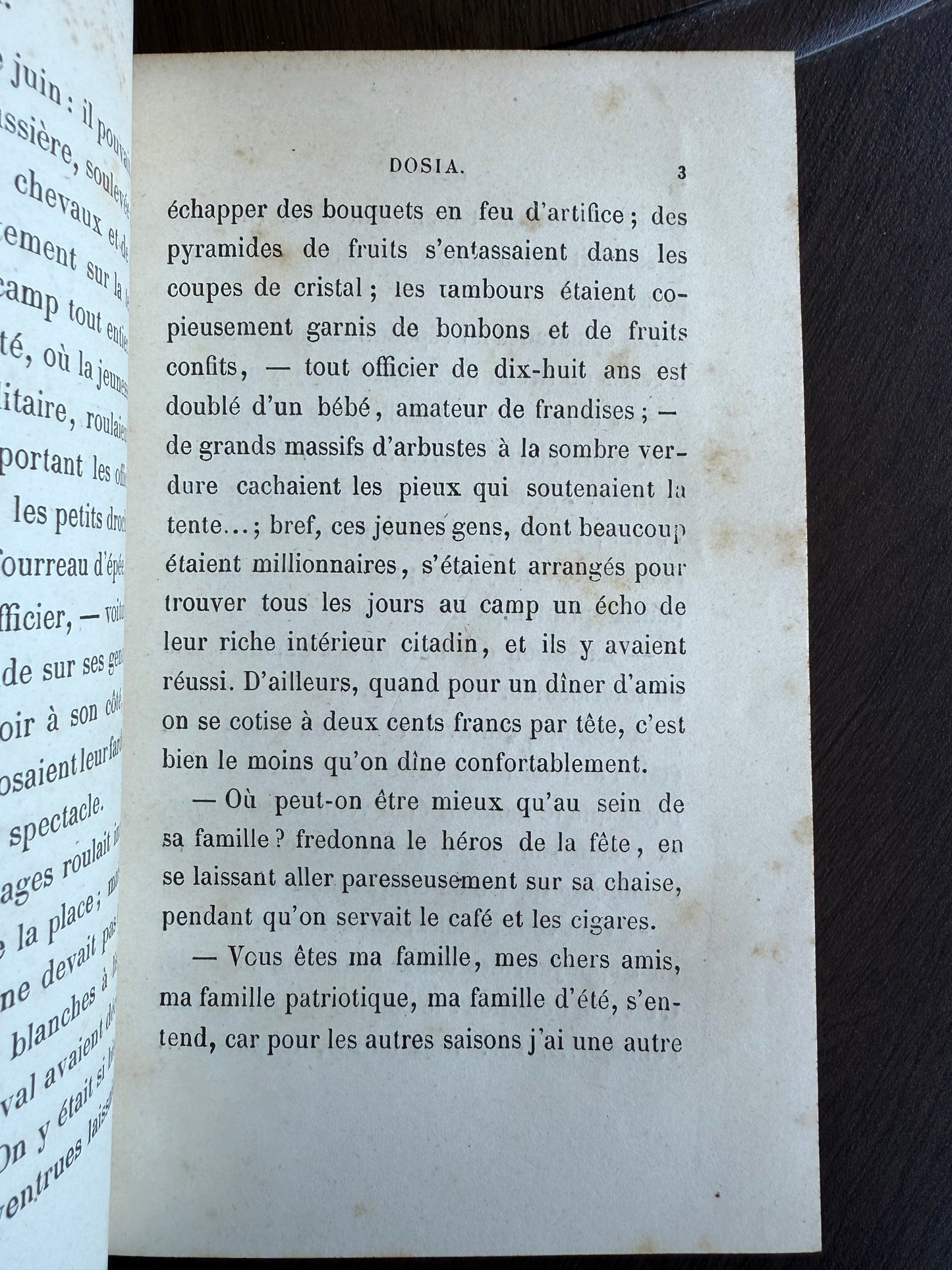 Dosia, Antique French Leather Book