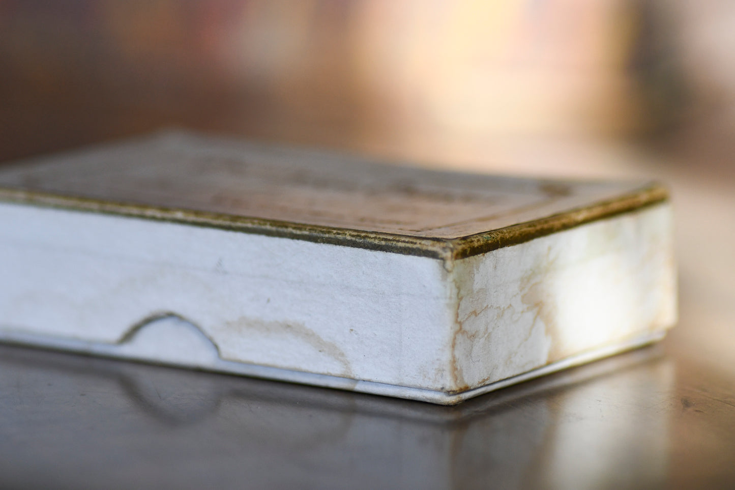 Vintage White French Stationery or Photograph Box