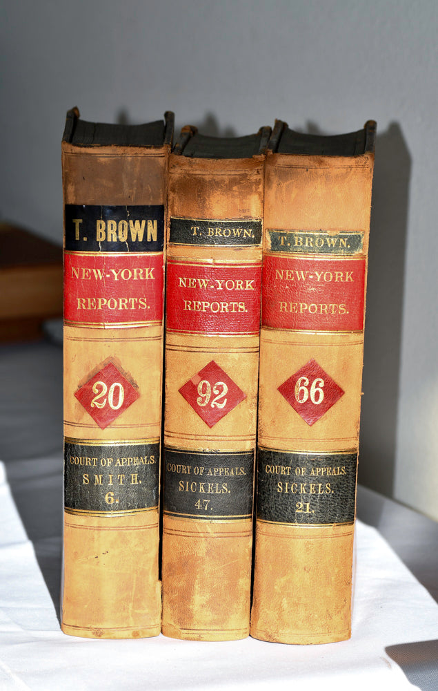 New York Reports Leather Book Set, 9"