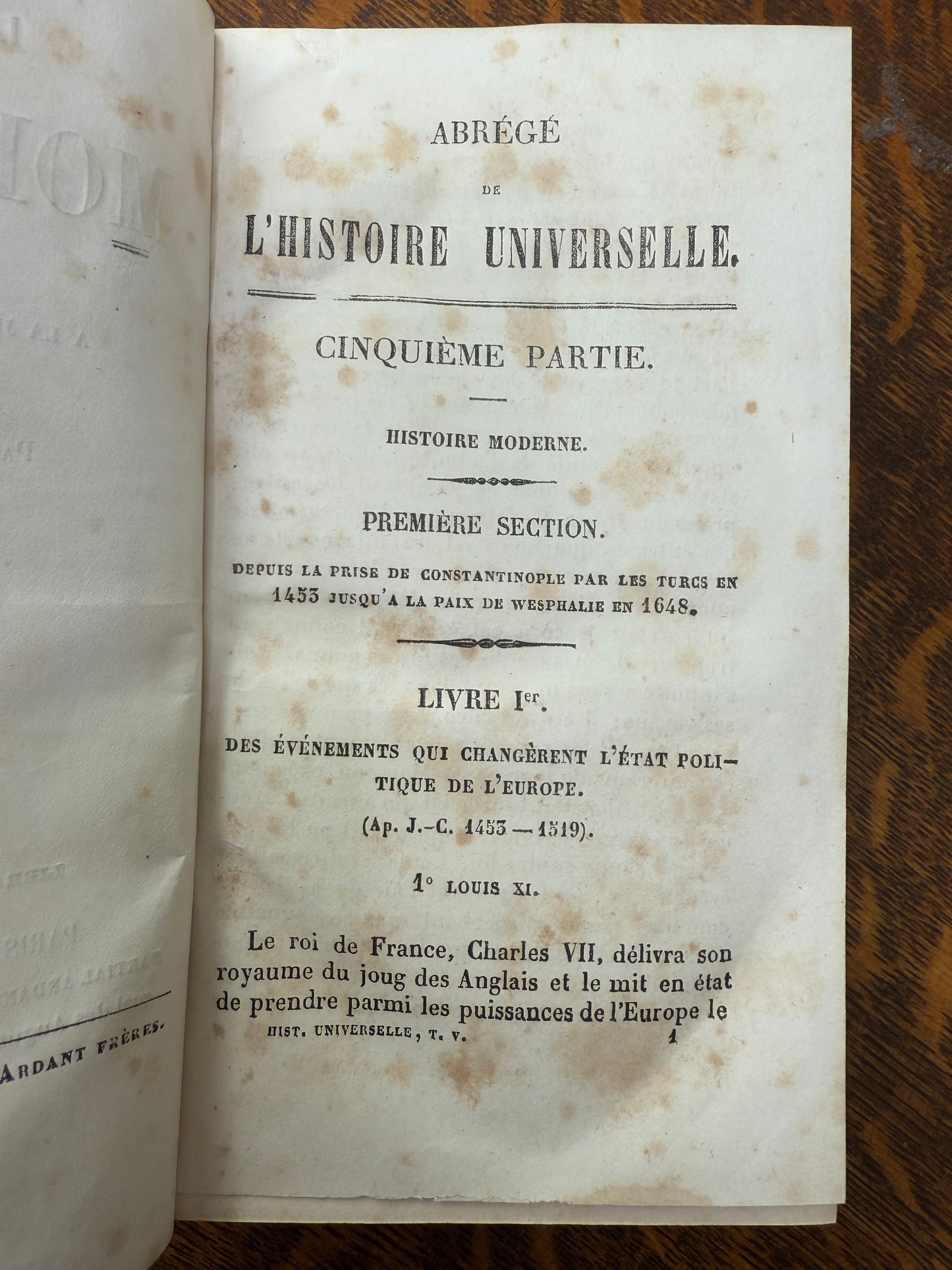 Modern History Told to Christian Youth, France