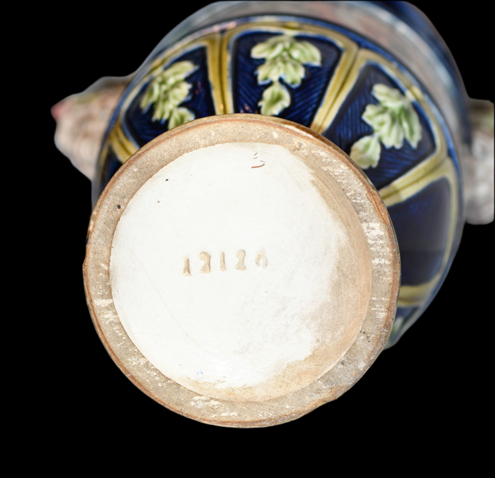 European Majolica Vase or Urn, Renaissance Model