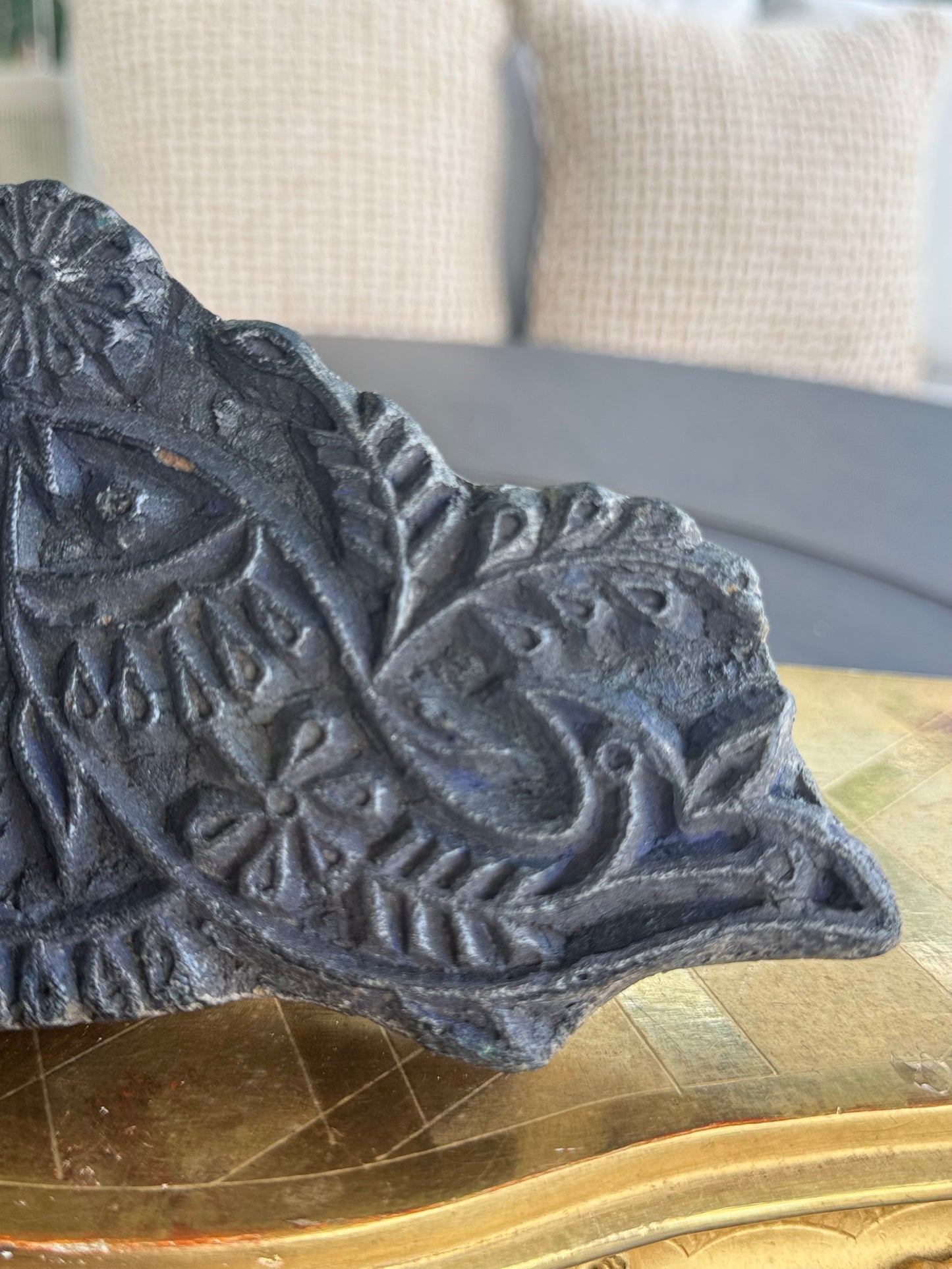 Hand Carved Wooden Printing Block, India