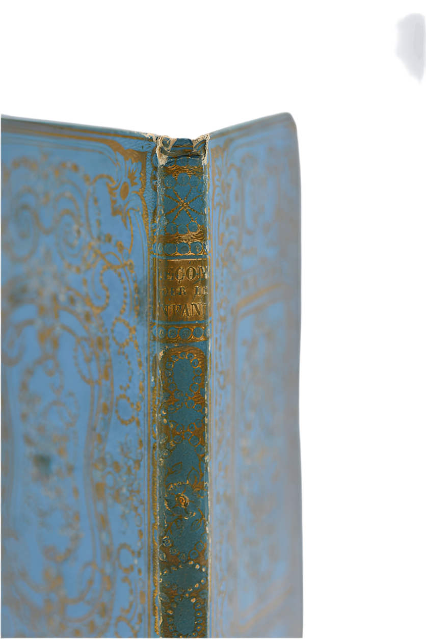 Lessons for Children, French Cartonnage Book
