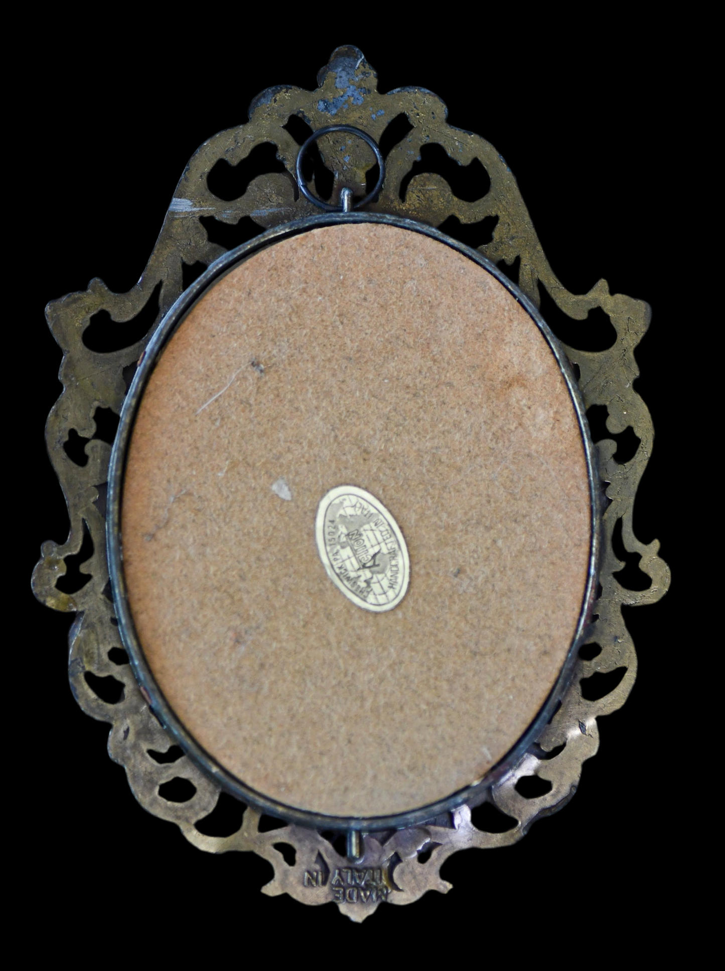 Italian Scroll Metal Frame, Small Victorian Framed Art