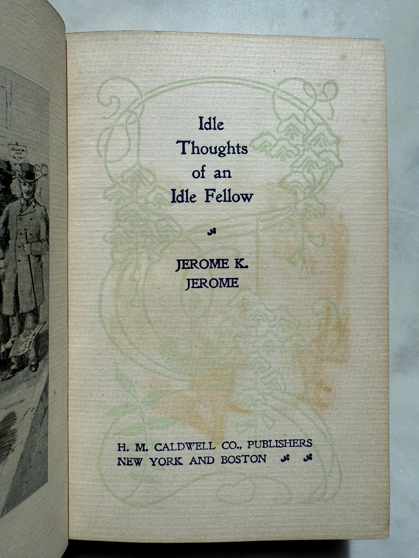 Idle Thoughts by Jerome, Decorative Book