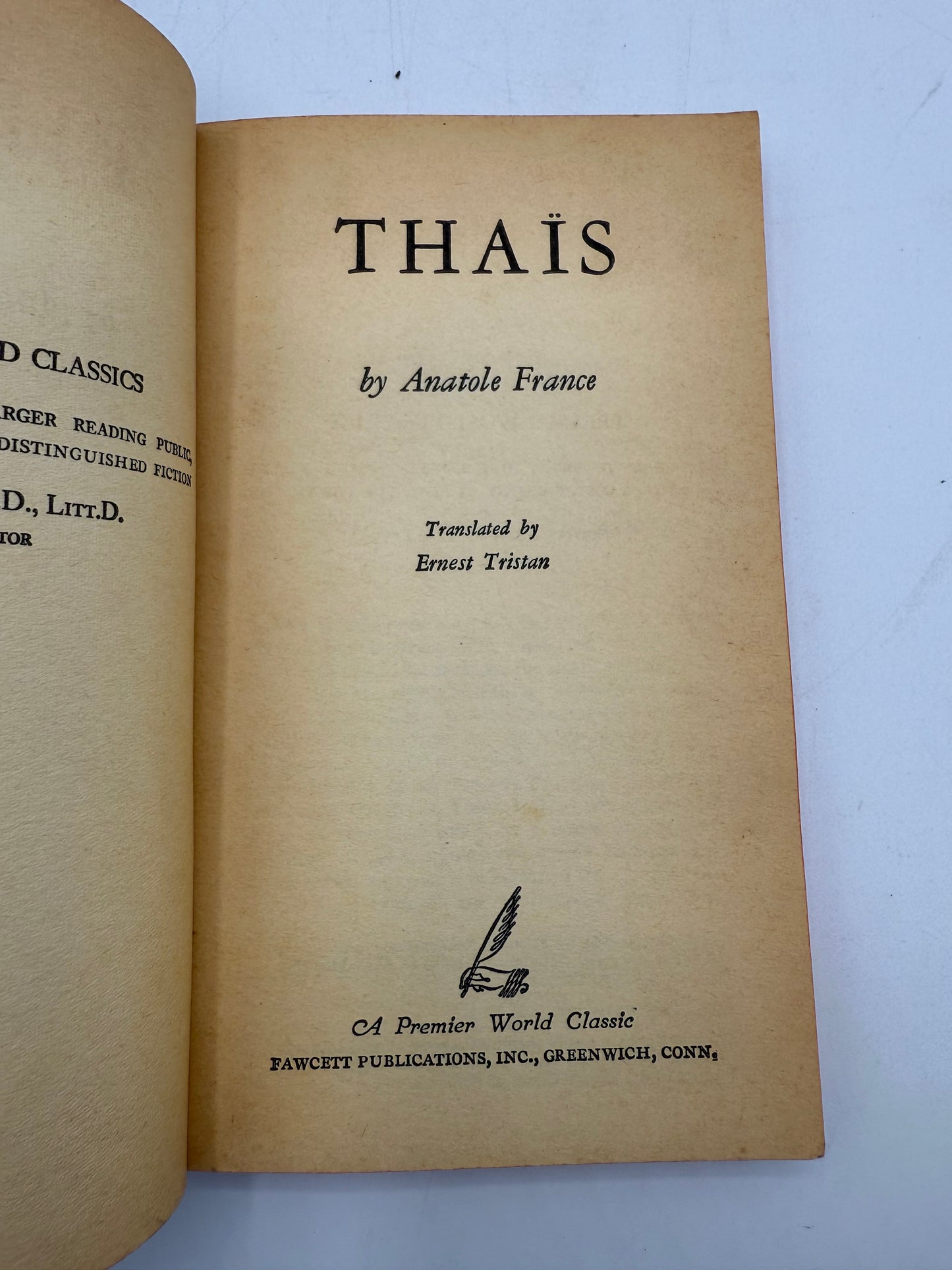 Thais by Anatole France, 1961