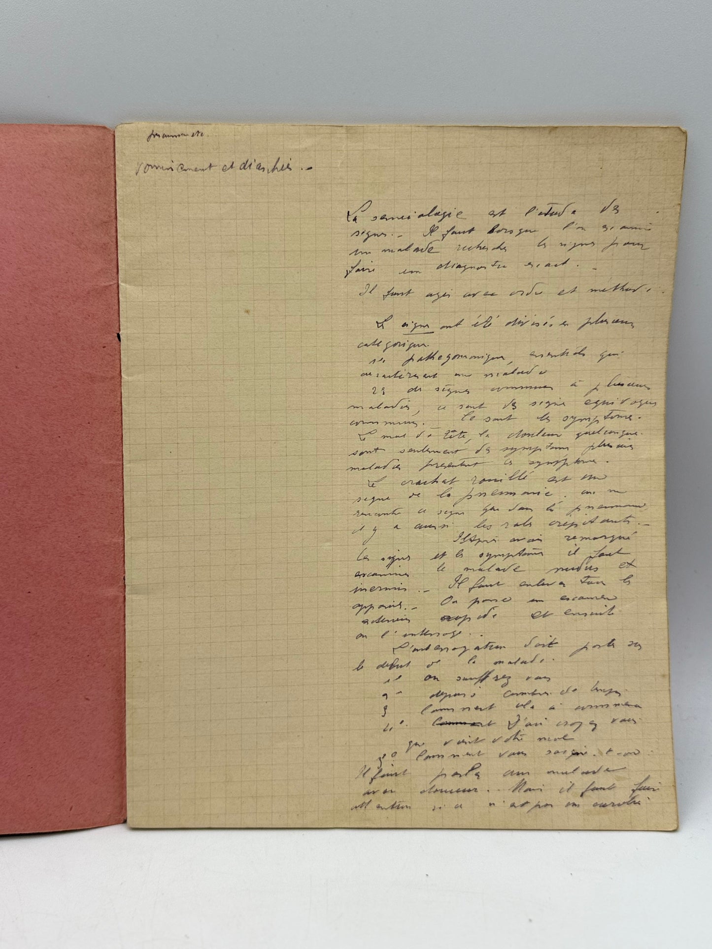 Vintage French Composition Notebook
