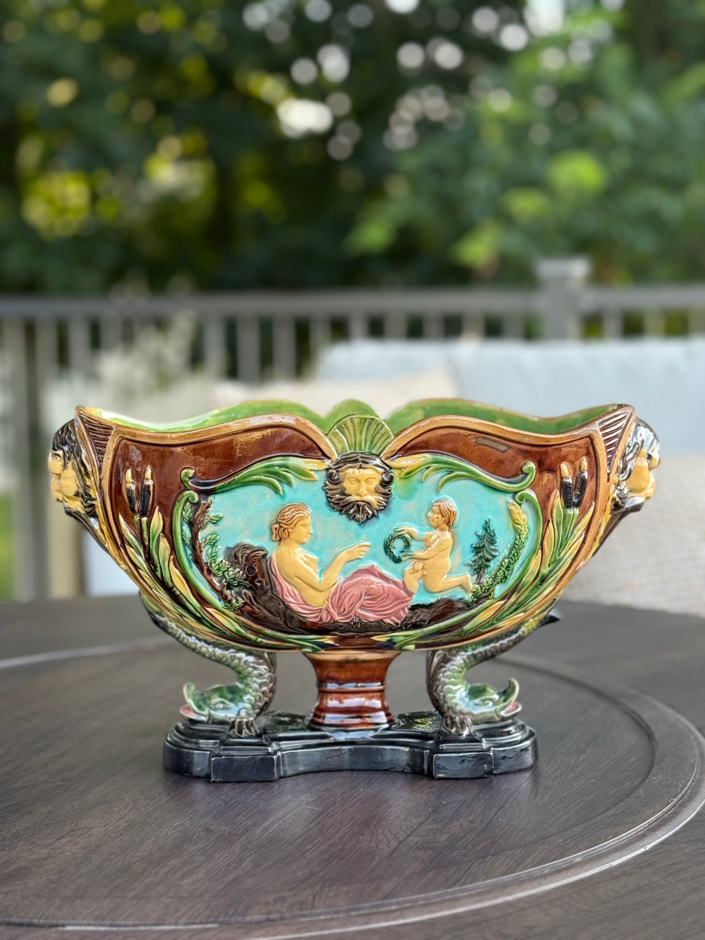 Whilhelm Schiller Majolica Jardiniere