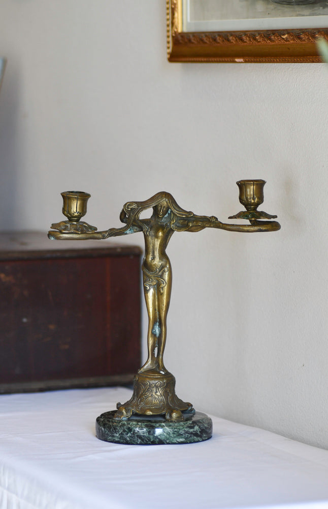 Art Nouveau Style Vintage Candleabra
