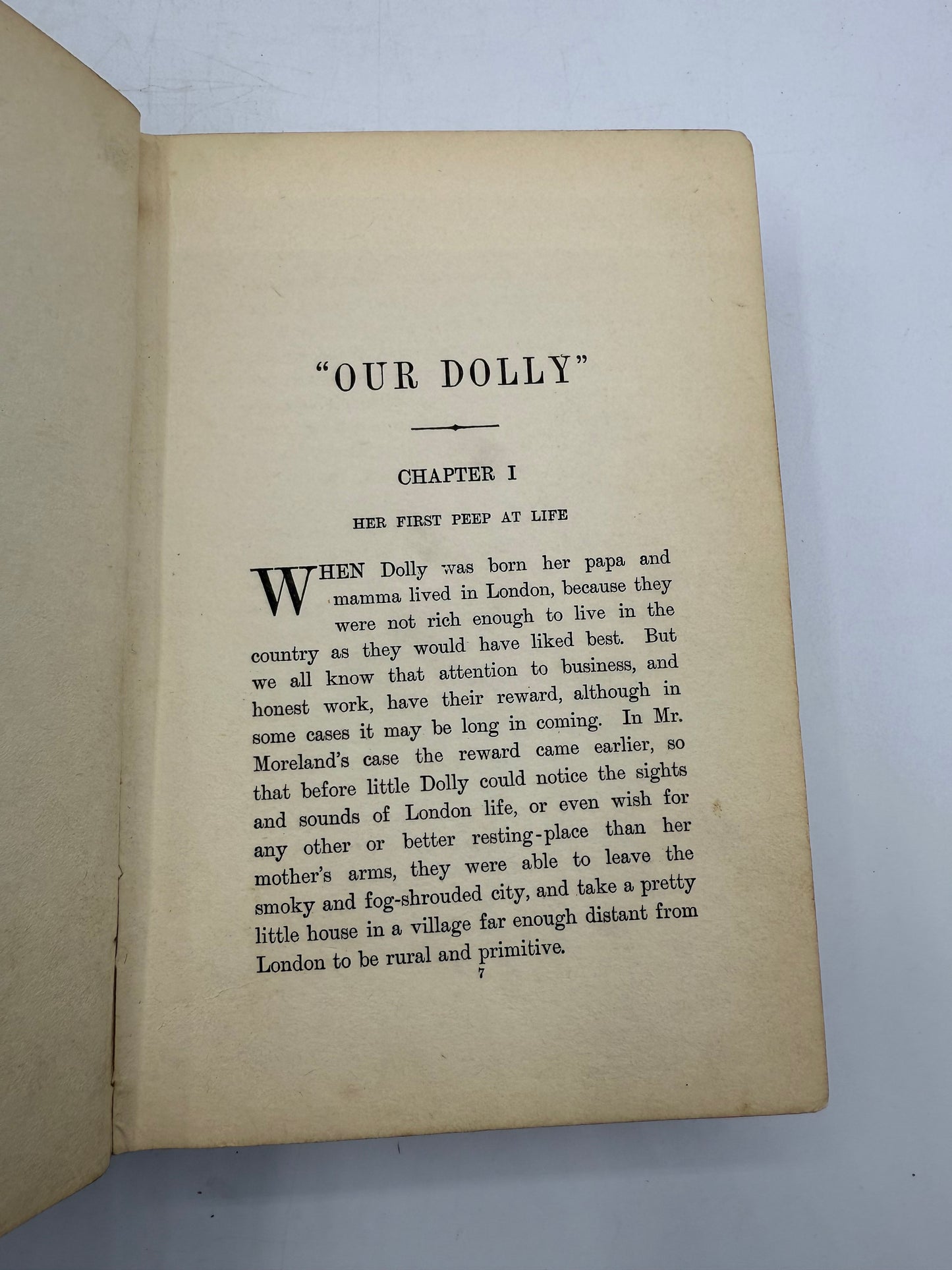 Our Dolly, Floral Antique Book