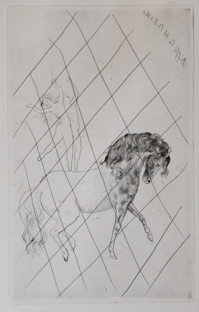Pablo Picasso At the Circus, Restrike Etching, 1913