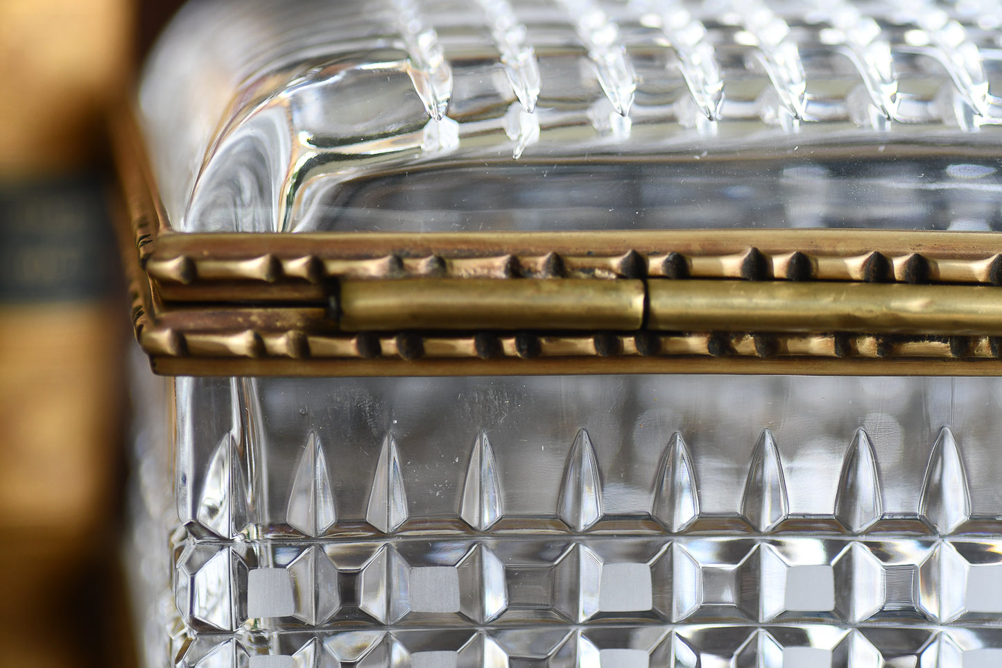 Large European Crystal Dresser Box