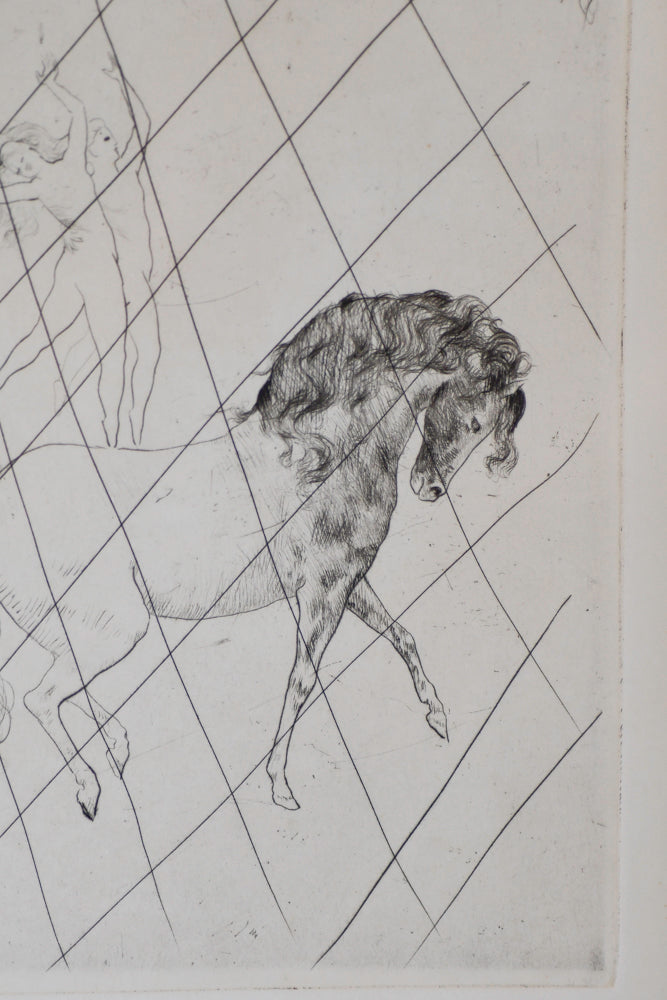 Pablo Picasso At the Circus, Restrike Etching, 1913