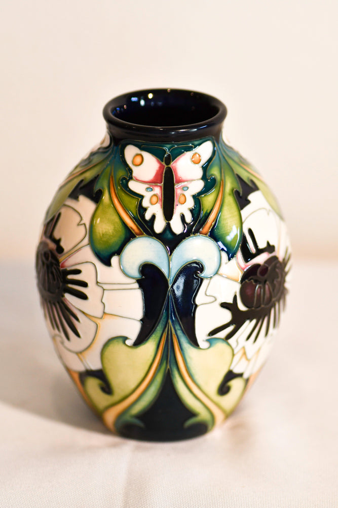 Black and White Moorcroft Vase, England