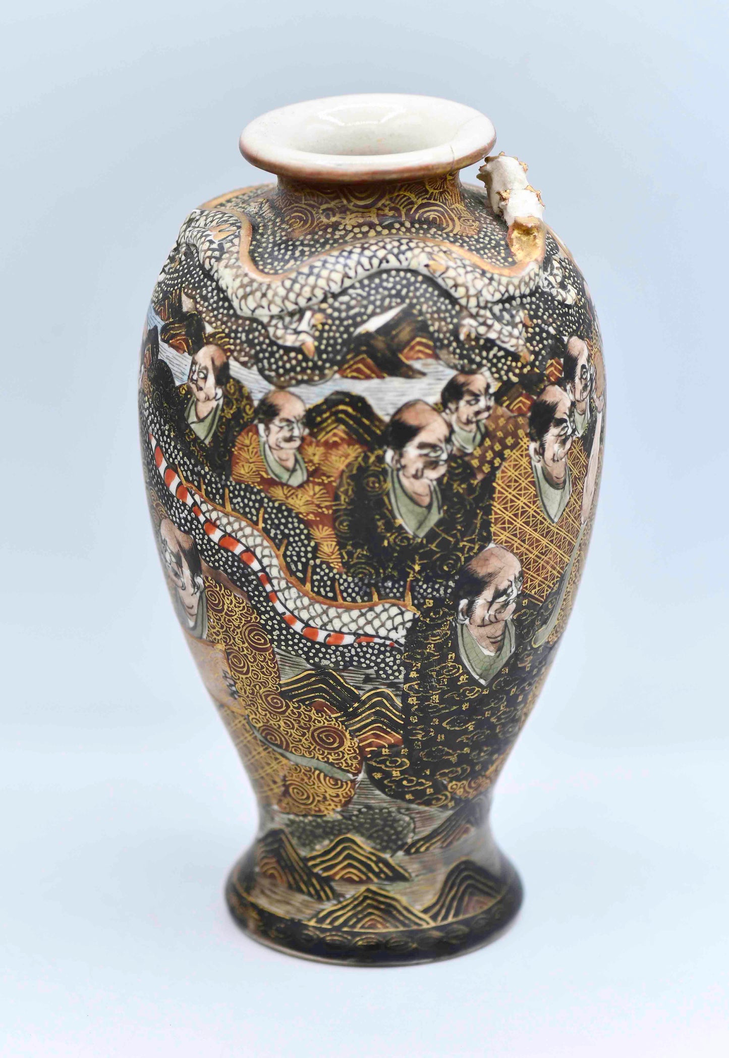 Satsuma Vase, 6", Japan