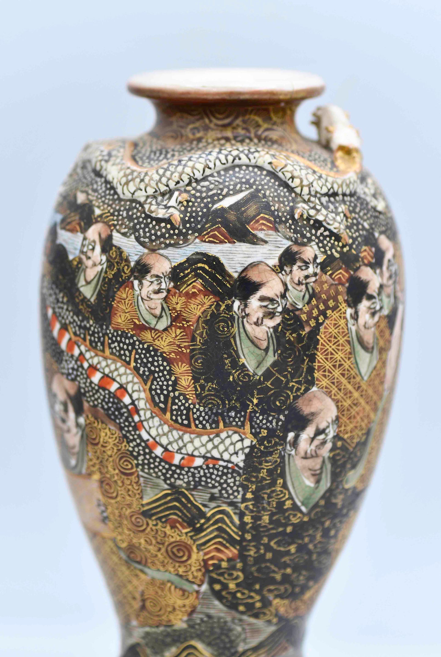 Satsuma Vase, 6", Japan