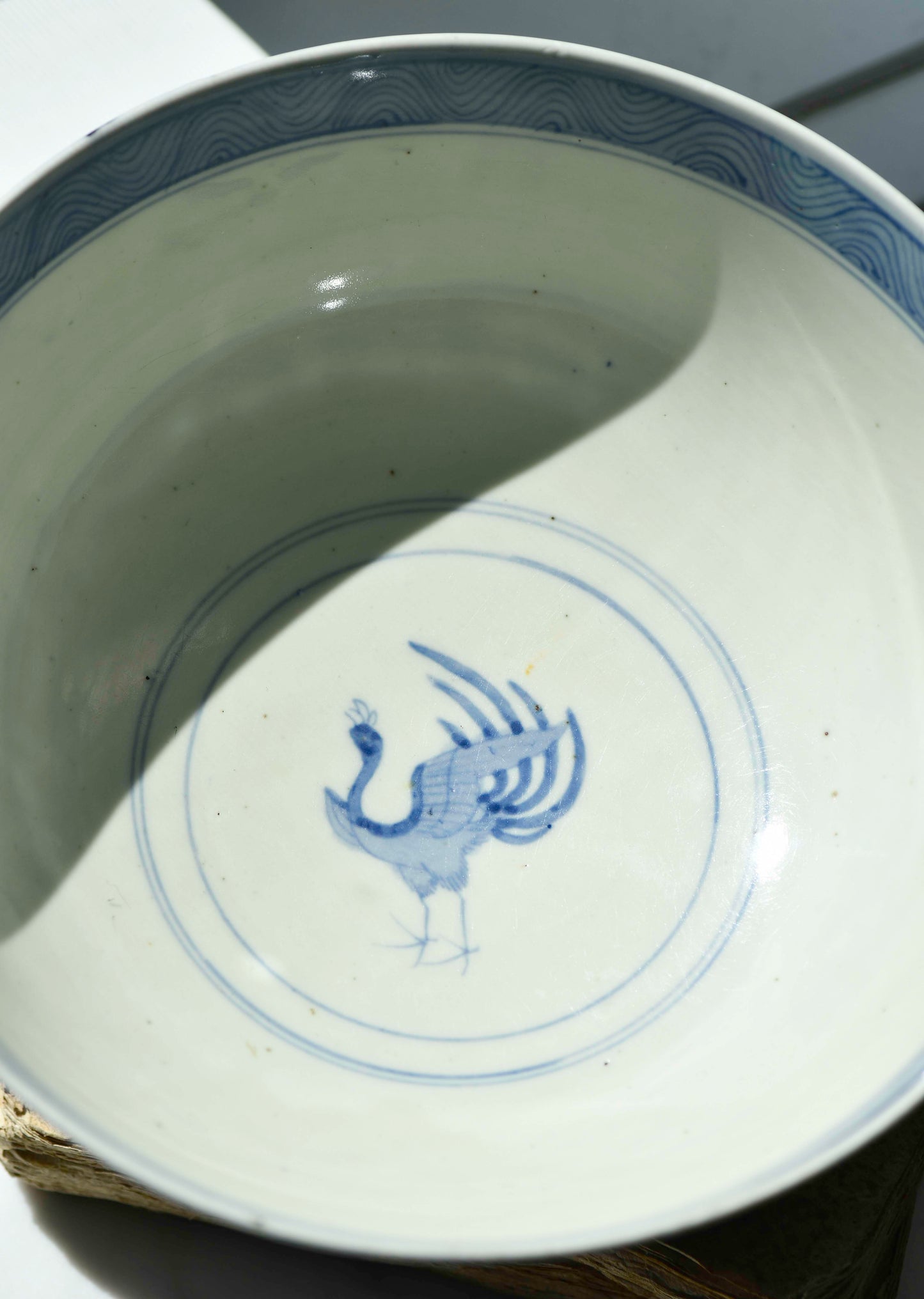 Cobalt Blue Dragon Serving Bowl, 9"