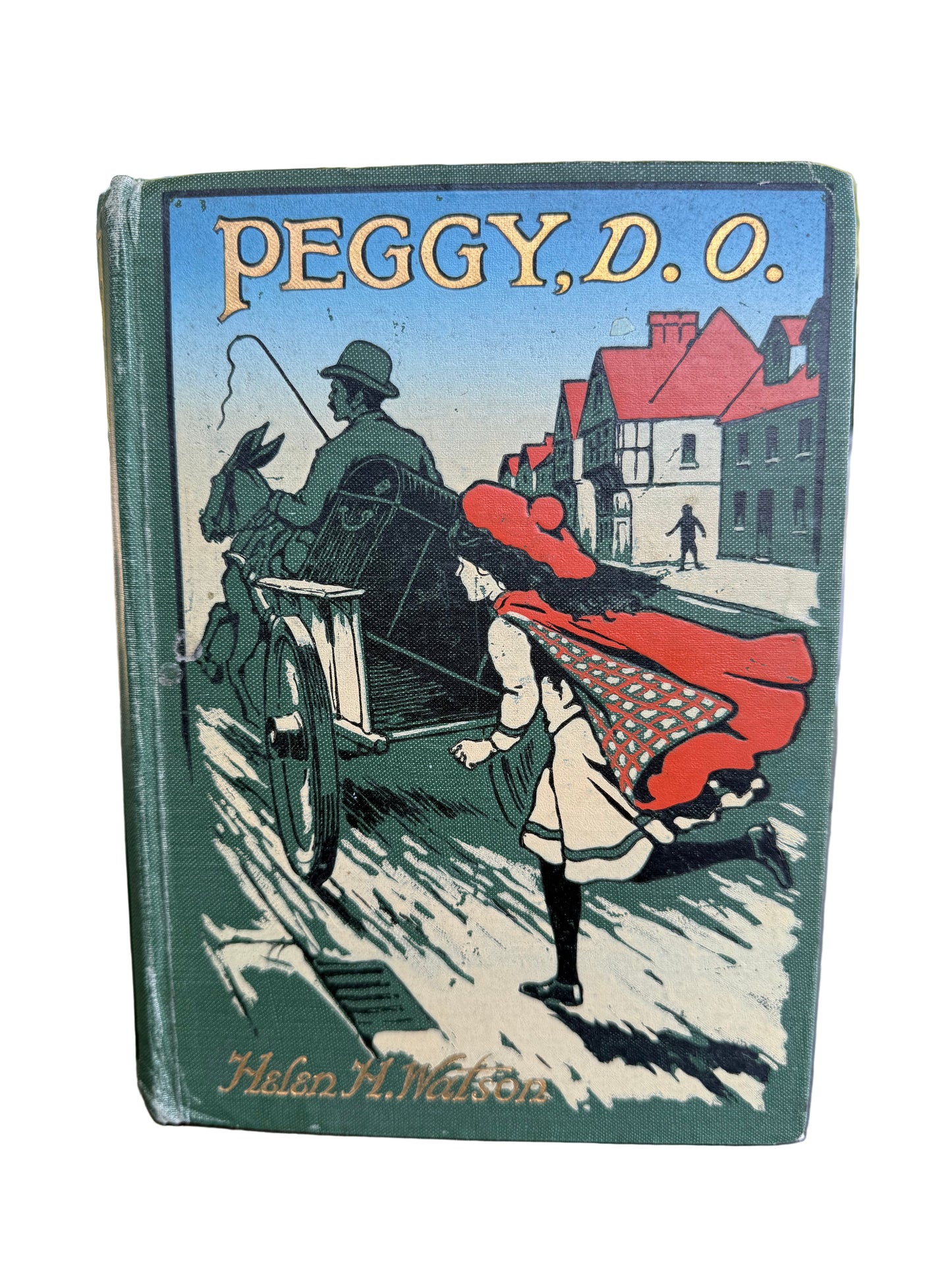 Vintage book cover with illustration of a couple and text 'PEGGY D. O.'