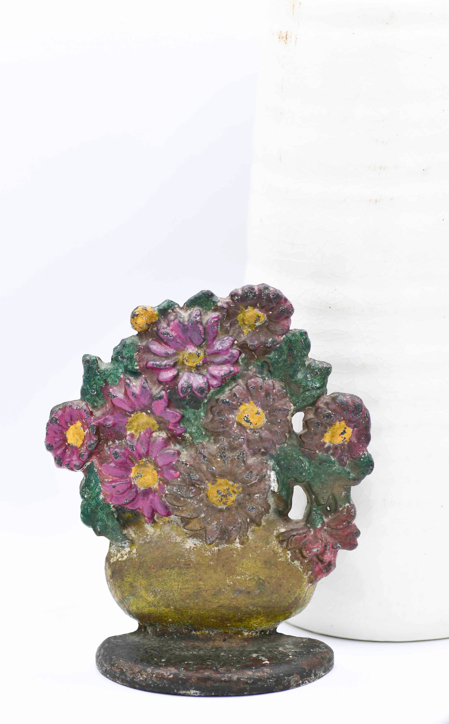 Hubley Style Flower Basket Doorstop