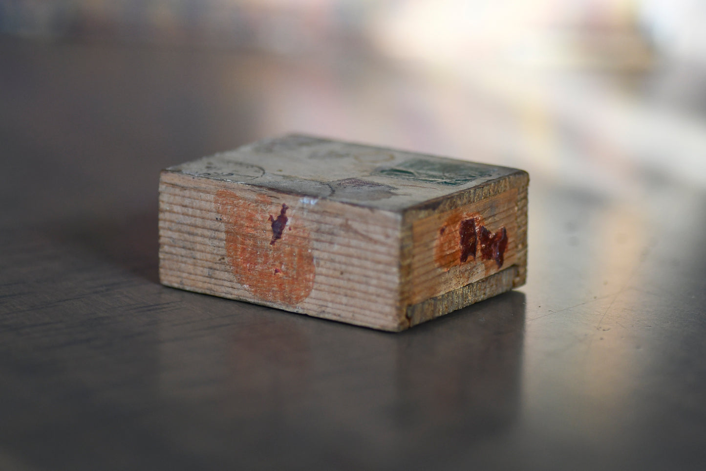 French Wooden Postal Box with Slider
