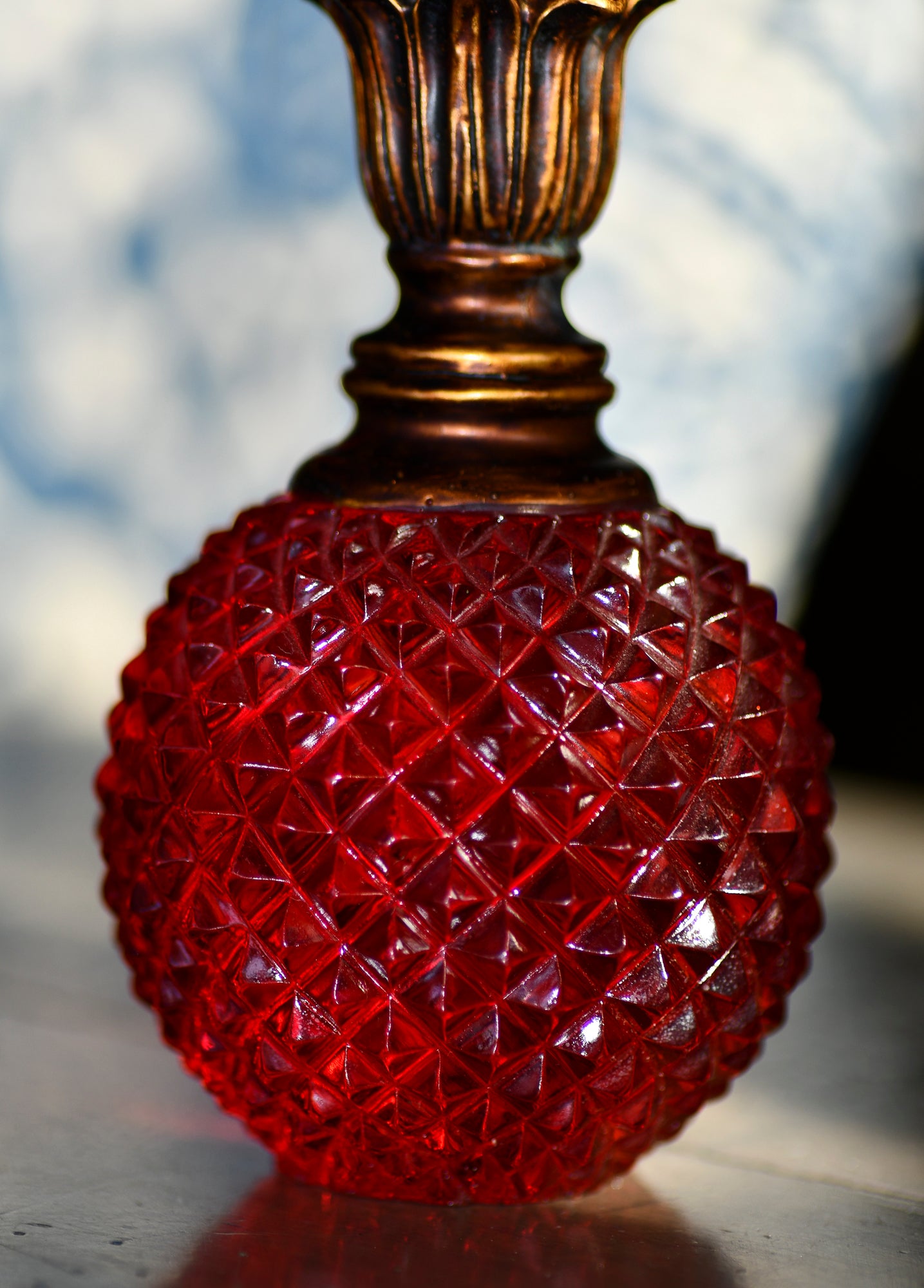 Vintage Perfume Bottle Paper Weight, 5.25"