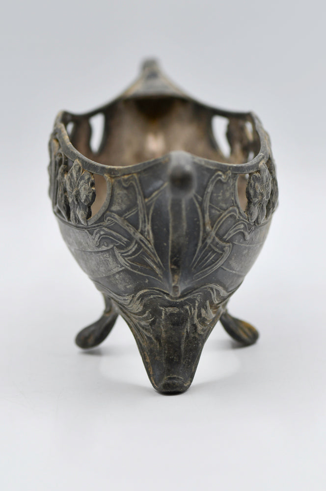 Antique Silver Open Jardiniere, 11"