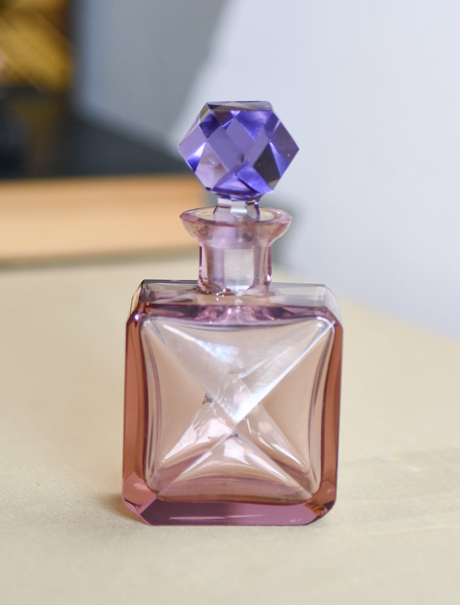 Vintage Perfume Bottle in Purple