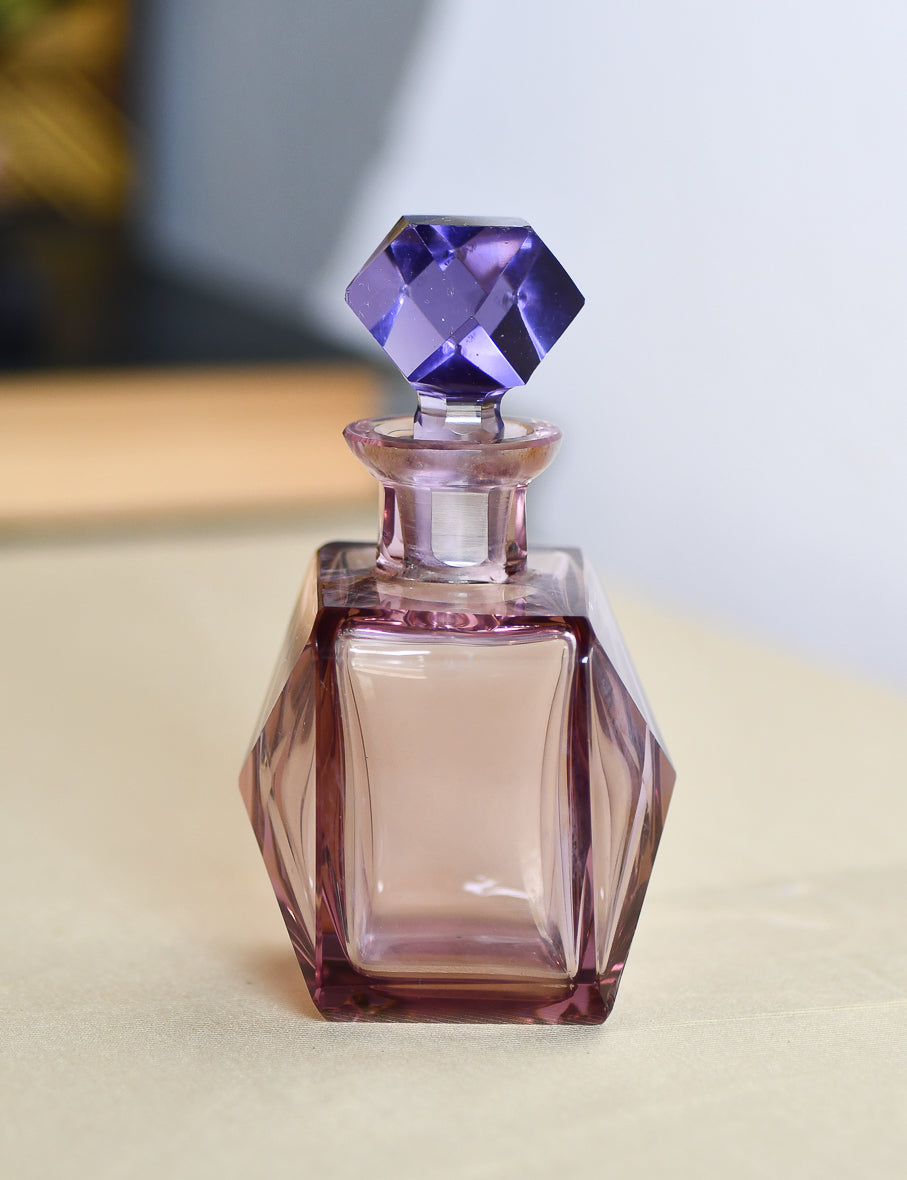 Vintage Perfume Bottle in Purple