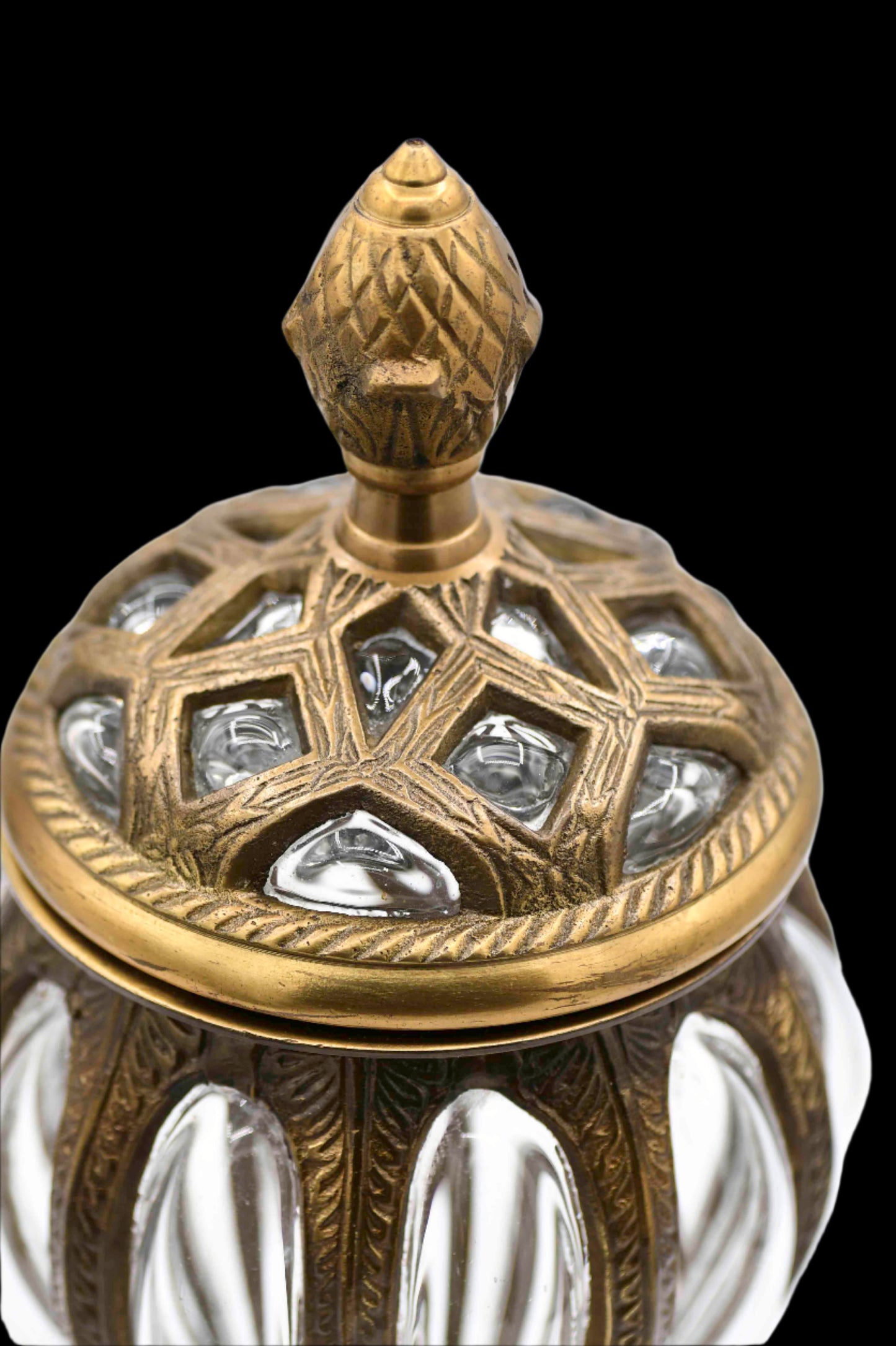 Bubble Glass Apothecary Jar, 11"