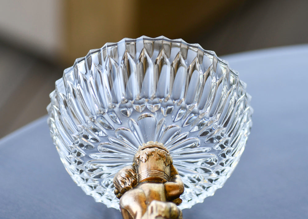 Crystal Cherub Compote Bowl