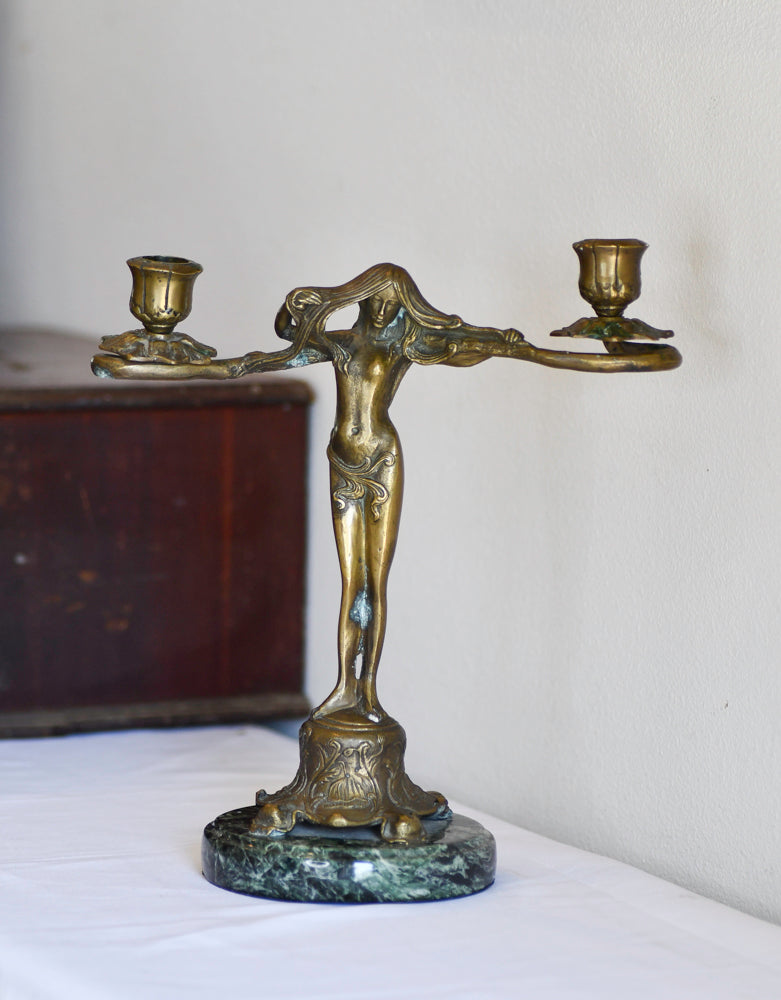 Art Nouveau Style Vintage Candleabra