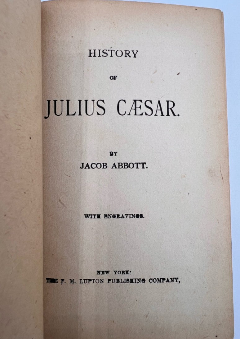 History of Julius Caesar by Abbott, 1890