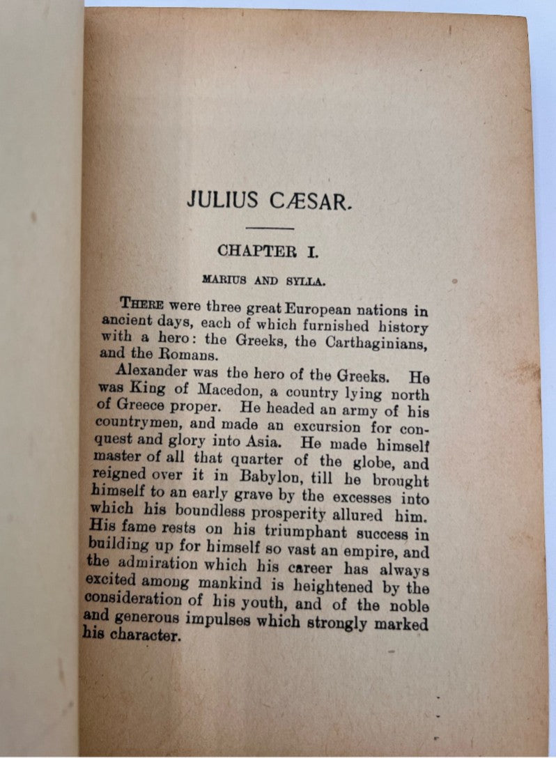 History of Julius Caesar by Abbott, 1890