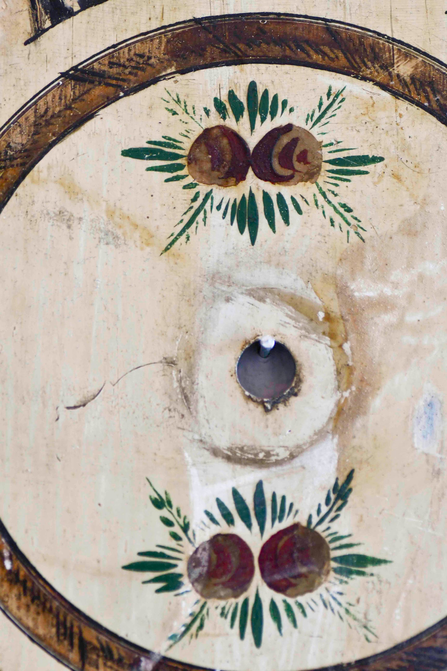 French Country Hand Painted Clock Face