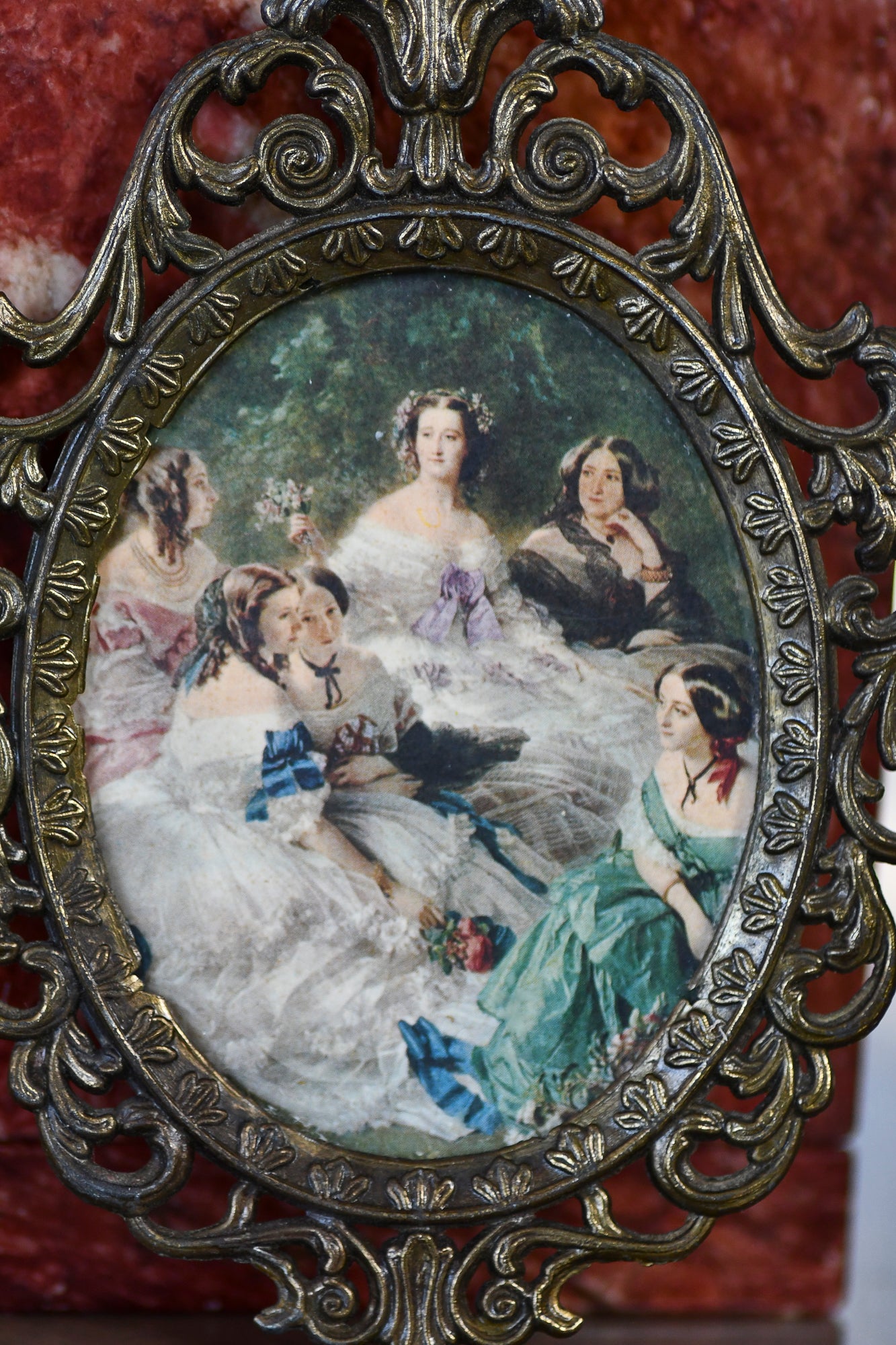 Italian Scroll Metal Frame, Small Victorian Framed Art