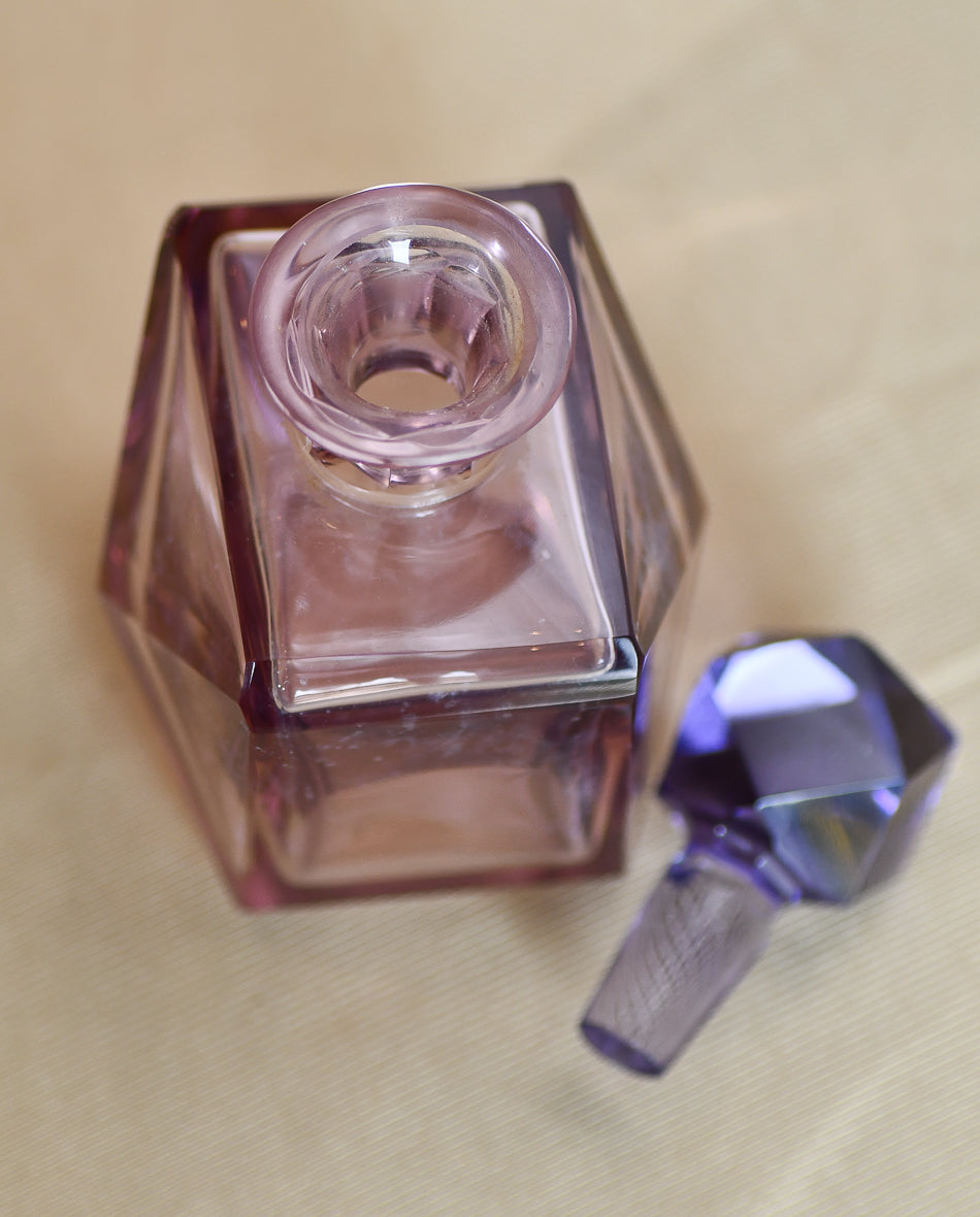 Vintage Perfume Bottle in Purple