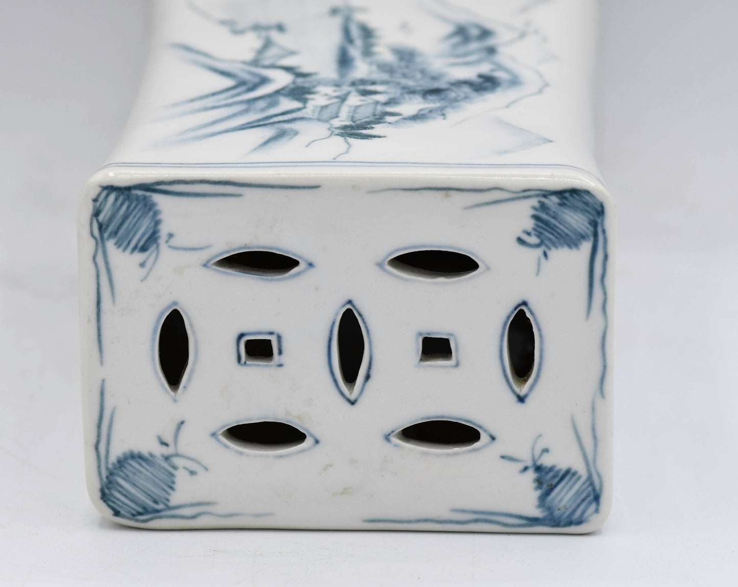 Blue and White Porcelain Pillow, China