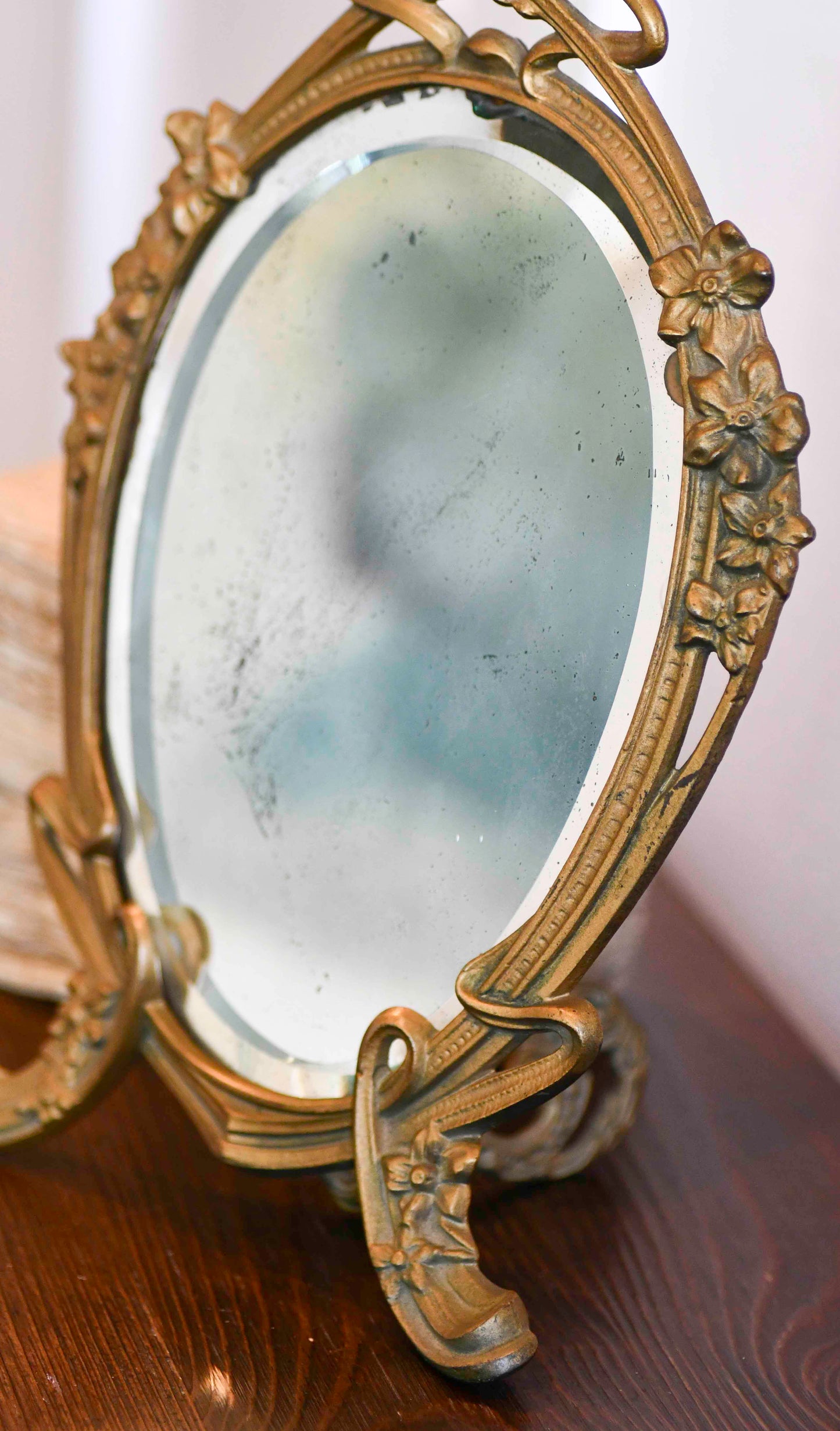 Gold Vintage Vanity Mirror