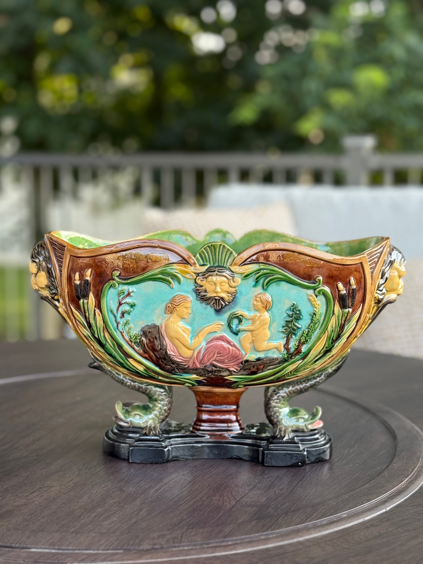 Whilhelm Schiller Majolica Jardiniere