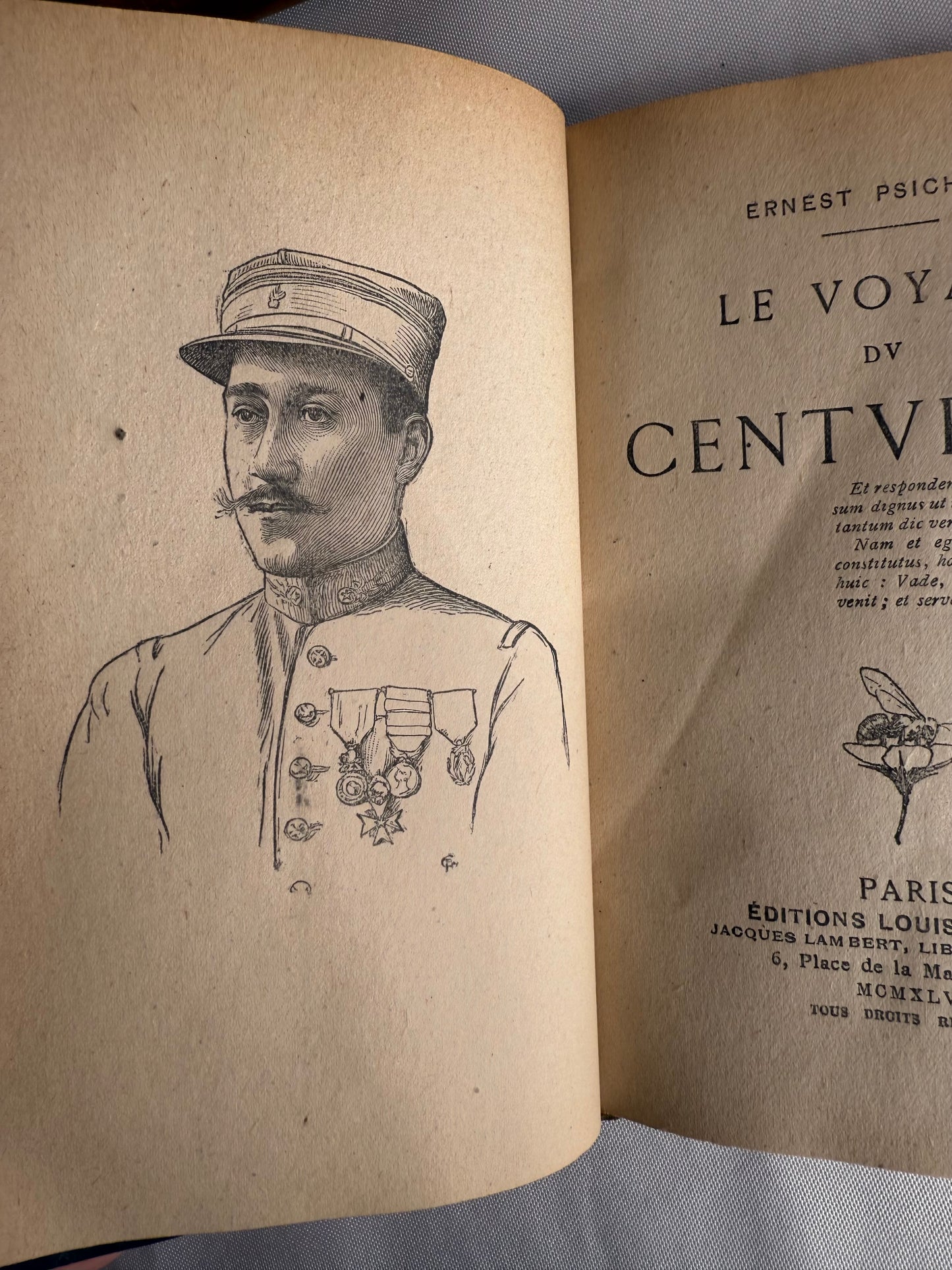 The Centurion’s Journey, 1945, French Dark Leather Book