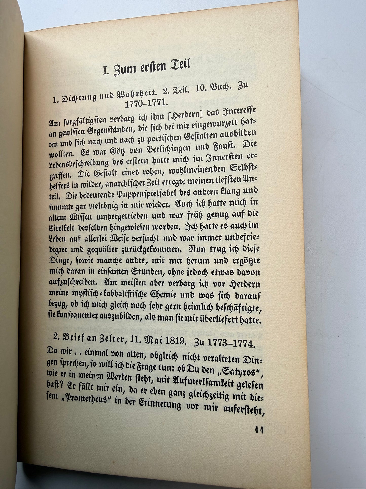 Goethe Uber Seinen Faust, German