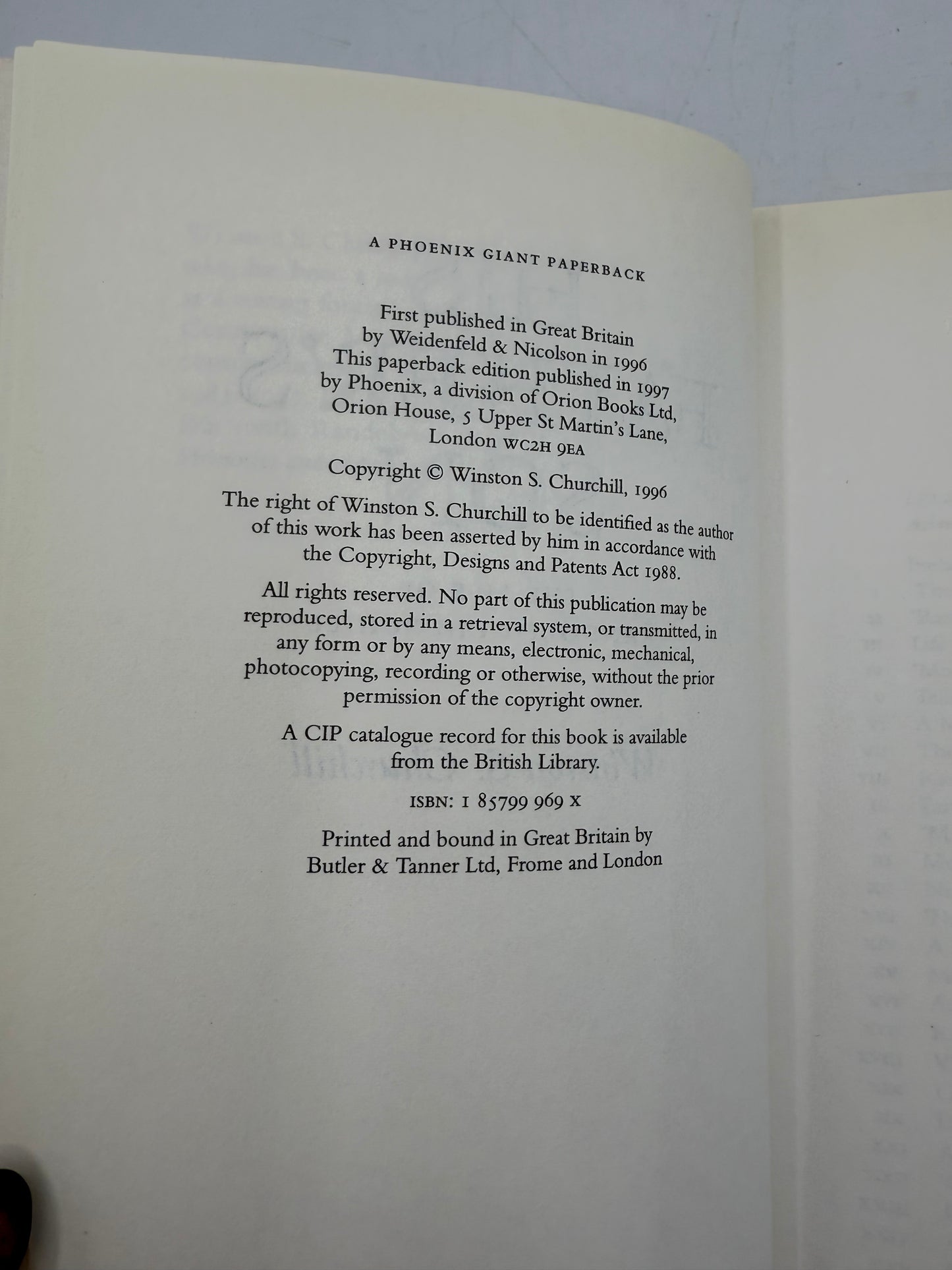 Life of Randolph Churchill, 1996