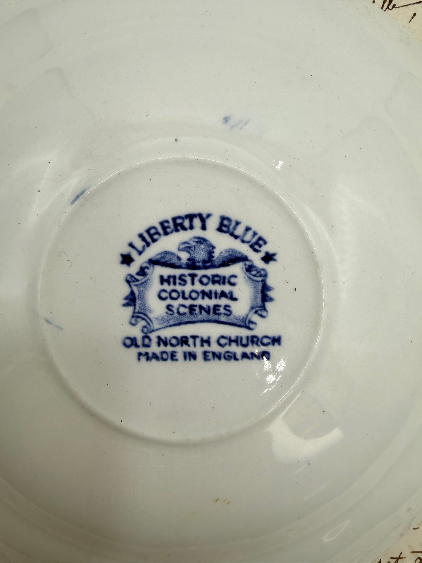 Liberty Blue Blue & White Small Plate, 5.75”