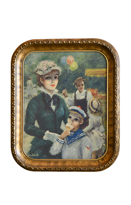 Vintage Huldah Print, The Ice Cream Vendor, 16"