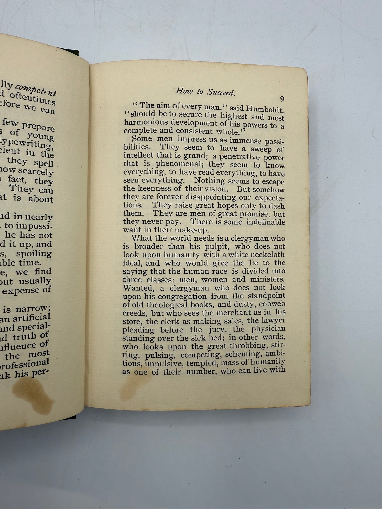 How to Succeed, Stepping Stones to Fame, 1896