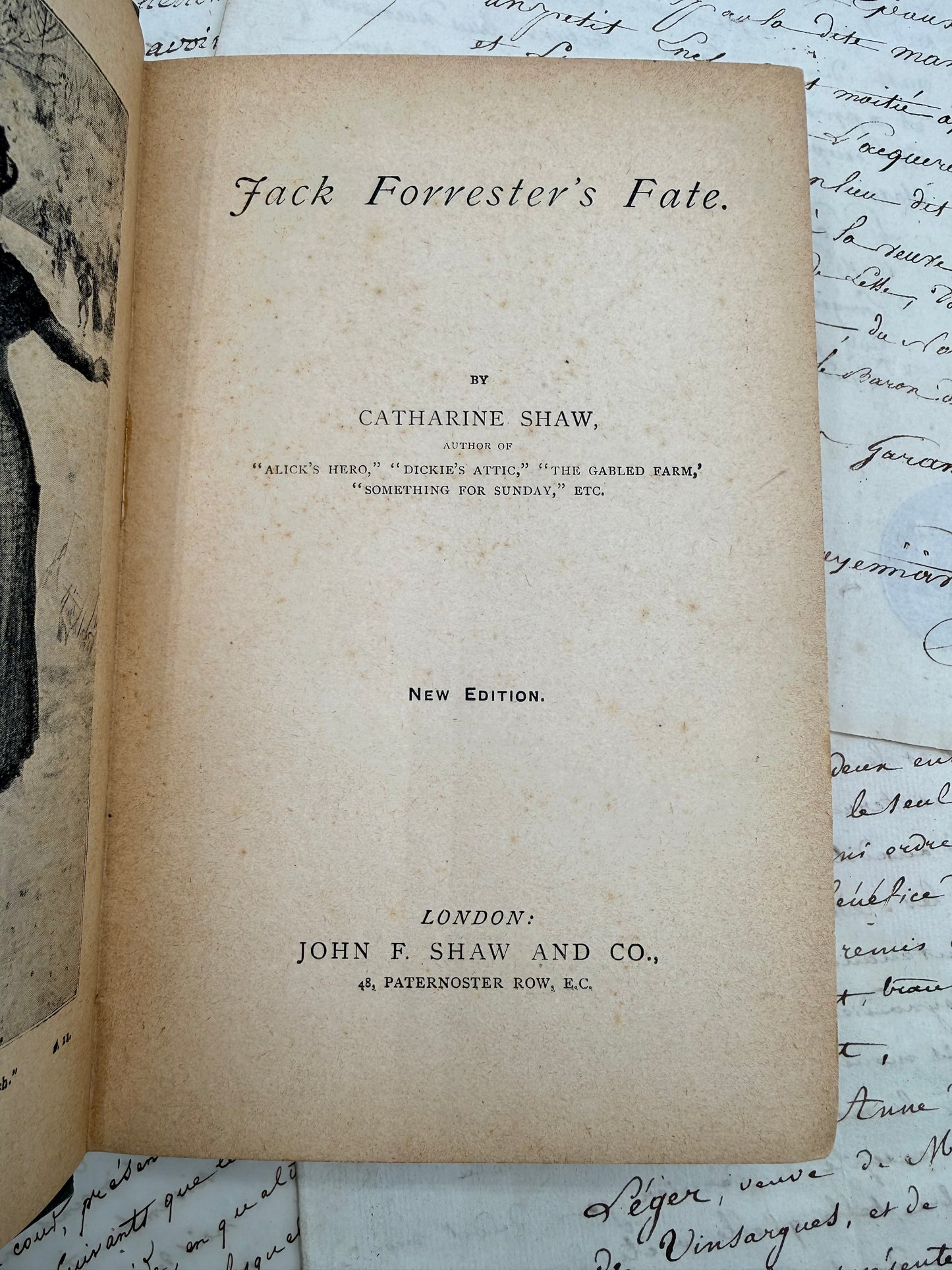 Jack Forester’s Fate by Catherine Shaw, 1900