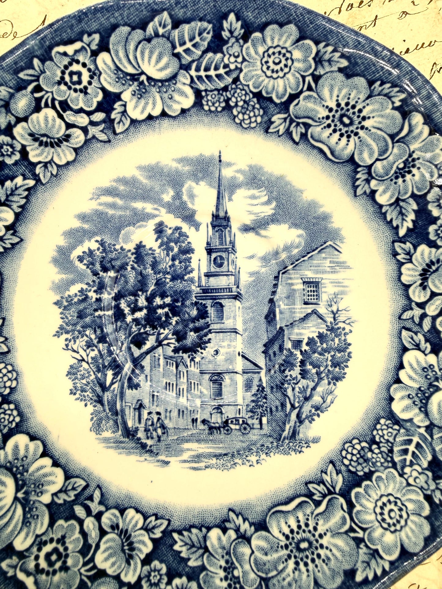 Liberty Blue Blue & White Small Plate, 5.75”