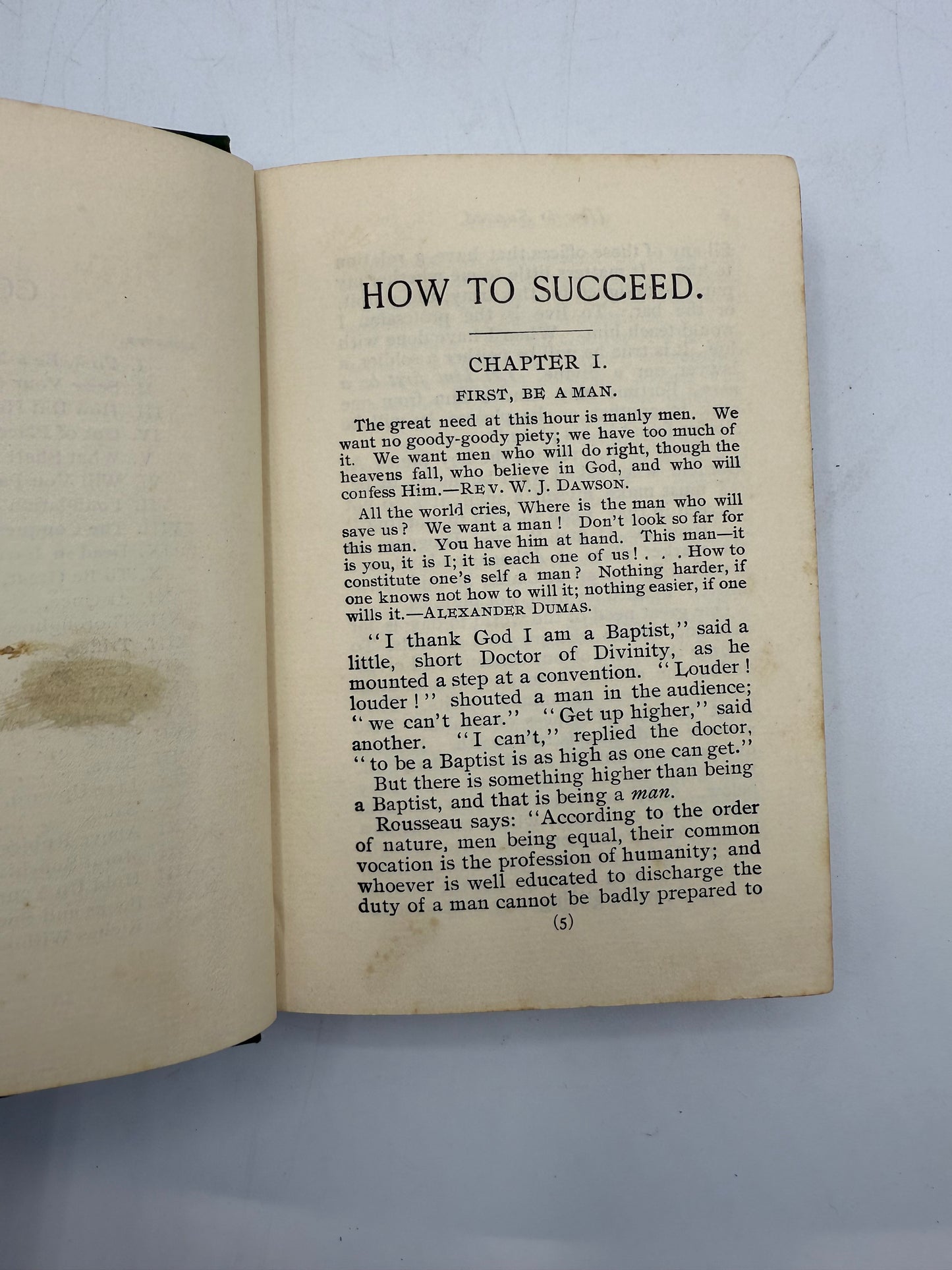 How to Succeed, Stepping Stones to Fame, 1896