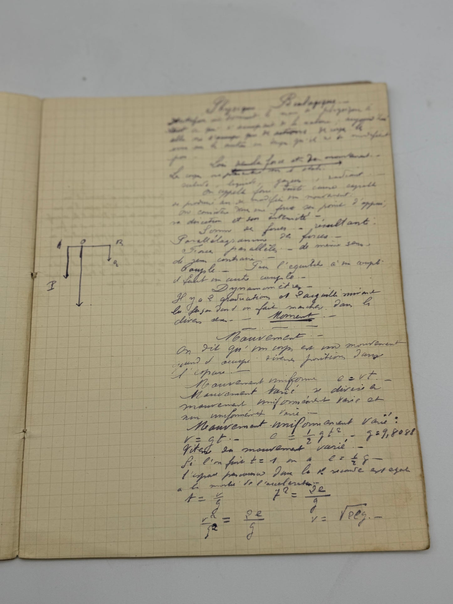 Vintage French Composition Notebook